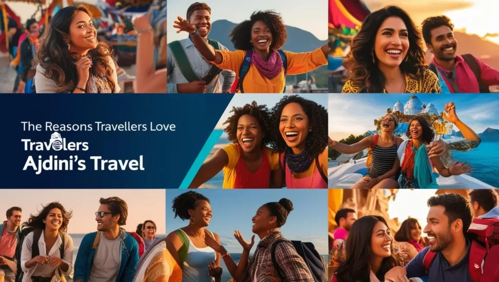 Happy travelers enjoying a guided tour in Greece